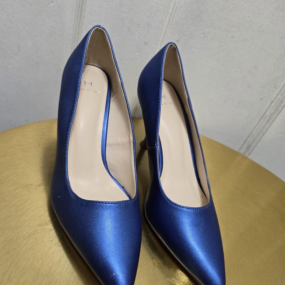 Halston Heritage Royal Blue Stiletto Pencil High Heels Size 6✌️ - Picture 3 of 7